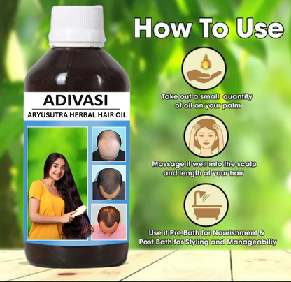 ADIVASI ARYUSUTRA HAIR GROWTH OIL (FREE CASH ON DELIVERY )