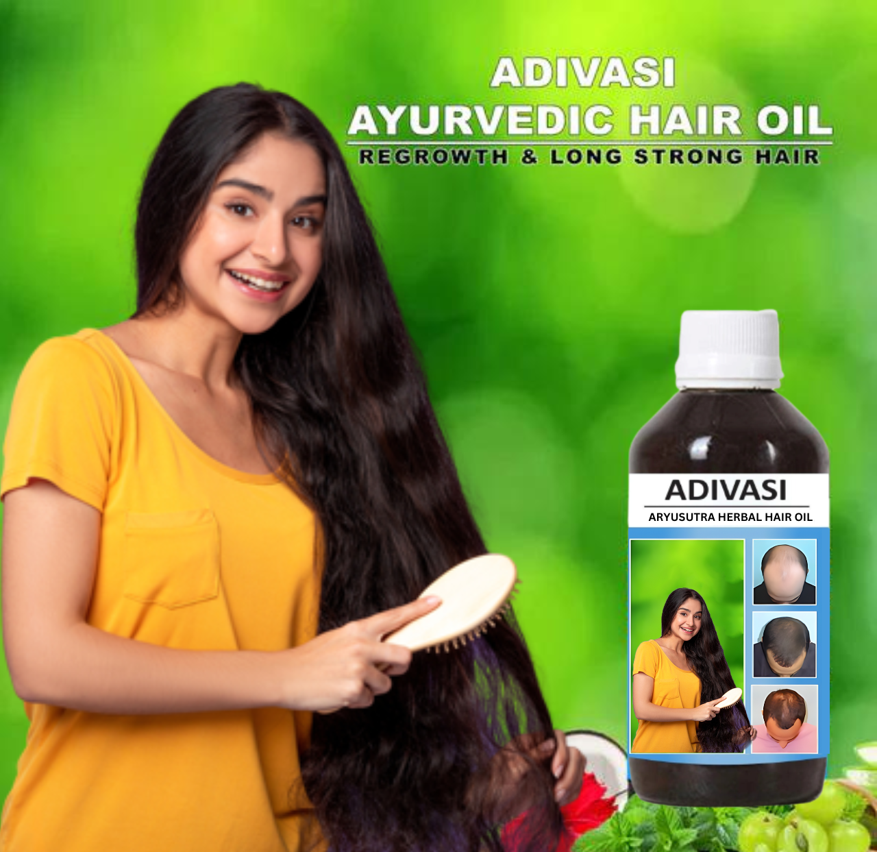 ADIVASI ARYUSUTRA HAIR GROWTH OIL (FREE CASH ON DELIVERY )